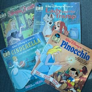 Disney Classic Storybook Set with vinyl records
